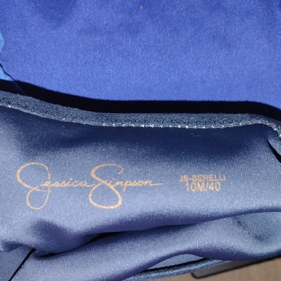 Jessica Simpson Navy Heeled Boots - Picture 4 of 4